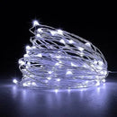 Luces Extensión Micro Led Alambre 100 Leds 10 Metros Blanco