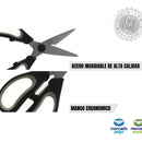 Tijeras De Cocina Tijeras Chef Acero Inoxidable Multiusos Negro
