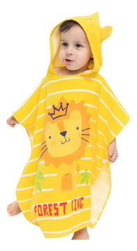 Toalla De Algodon Con Capucha Para Ninos Divertida Y Absorbe
