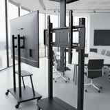 Soporte Piso Pedestal Tv Estante Mesa 32 A 70 Metalico Color Negro