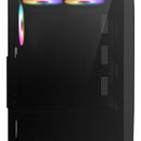 Gabinete Gamer Iceberg Flow D Negro Argb 4 Ventiladores Caja