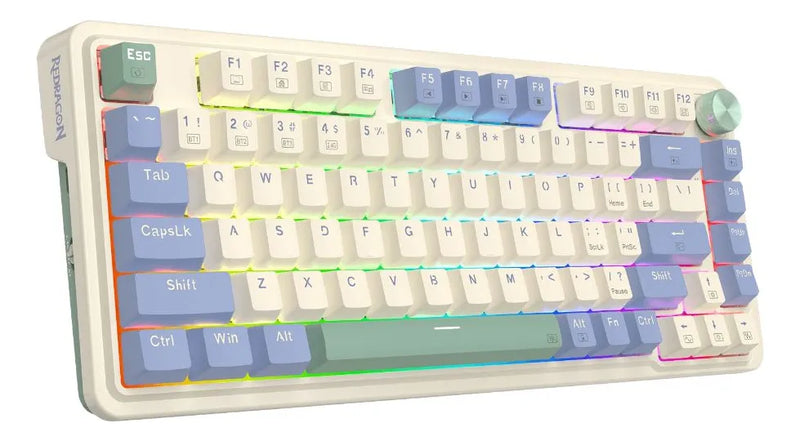 Teclado gamer Redragon ESPAÑOL español latinoamérica color pastel