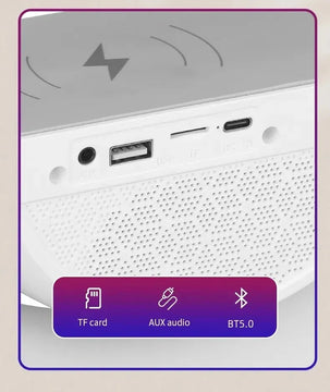Bocina Bluetooth Altavoz Cargador Inalámbrico Led Rgb