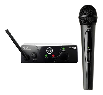 Micrófono AKG WMS40 Mini Vocal Set Dinámico Cardioide color negroS