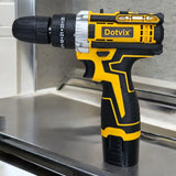 Taladro Inalámbrico 18v Percutor 10mm Amarillo 2 Velocidades 50 Hz/60 Hz