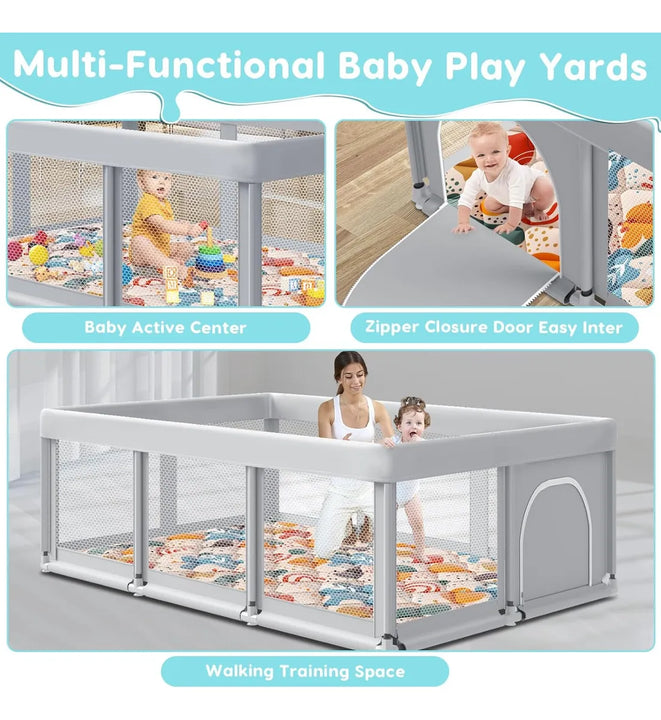 Parque Infantil Ultra Seguro Y Amplio Para Bebés