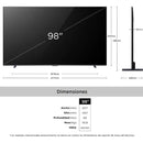 Tv Tcl 98 248.9 Cm 98p8k 4k-uhd Qled Smart Tv Google