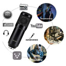 Kit Micrófono Condensador + Tarjeta Sonido + 9 Accesorios Negro