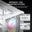 Corsair 4000d Frame Rs Argb: Chasis Atx Y 3 Ventiladores Blanco