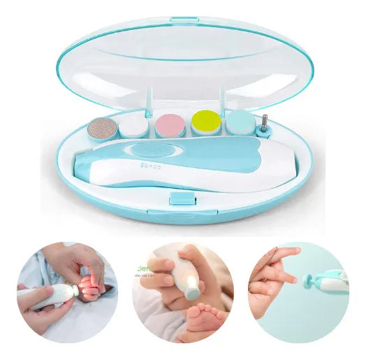 Set De Cuidado Para Bebés Showell New Azul Con 1 Pieza, Corta Uñas Tipo Lima