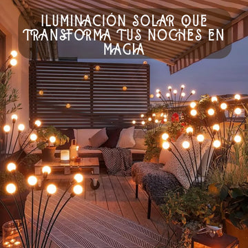 Luces Navidenas Solares Exterior Luces Luciérnagas Led 2pz Amarillo
