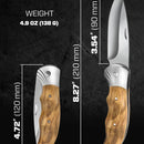 Para Hombre - Cuchillo De Bolsillo Plegable Con Mango De Mad