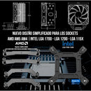 Disipador Aire Fan Cooler M Cpu Lga 1700 Am5 Am4 Argb 1200