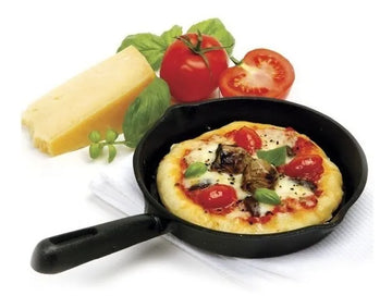 Sartén De Hierro Fundido Redondo Huevo Restaurante 15 Cm Negro