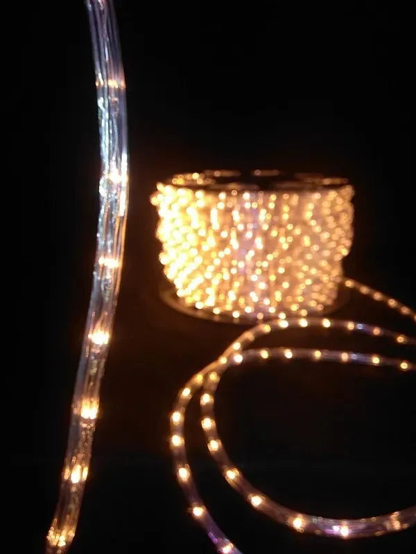 Manguera Led 3 Vias Luces Navideñas 70mt Blanco Cálido