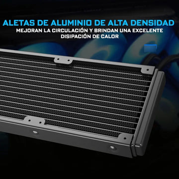 Enfriamiento Liquido Pc 360 Mm Argb Lga 1700 Am5 1200 Negro