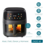 Freidora Olla Aire Caliente Sin Aceite Air Fryer 8 Litros Negro