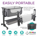Cuna Portátil Plegable Para Recién Nacido Con Cesta De Almac