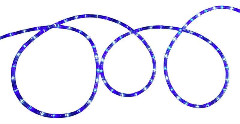 Manguera Led 3 Vias Luces Navideñas X 7mt Blanco Y Azul