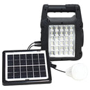 Bocina Bluetooth Portable 2.5 Panel Solar Lámpara Power Bank Negro