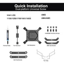Disipador Pccooler Rz400 V2 Negro 240w Serie Cps Amd - Intel