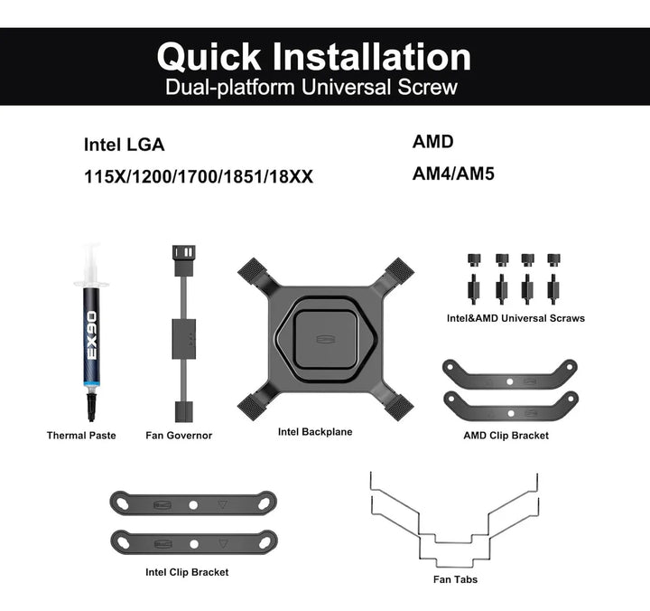 Disipador Pccooler Rz400 V2 Negro 240w Serie Cps Amd - Intel