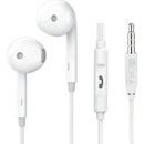 Audífonos In Ear Manos Libres Alambricos Micrófono 3.5 1hora Color Blanco