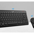 Teclado + Mouse Wireless Genius Luxemate Q8000 Reducido