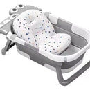 Bañera Plegable Portátil Con Termómetro Y Cojin Malla 6869 Color Gris Cocodrilo