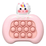 Consola Jogo Pop Anti Estress Brinquedo Eletrônico Rosa Pálido Iluminado