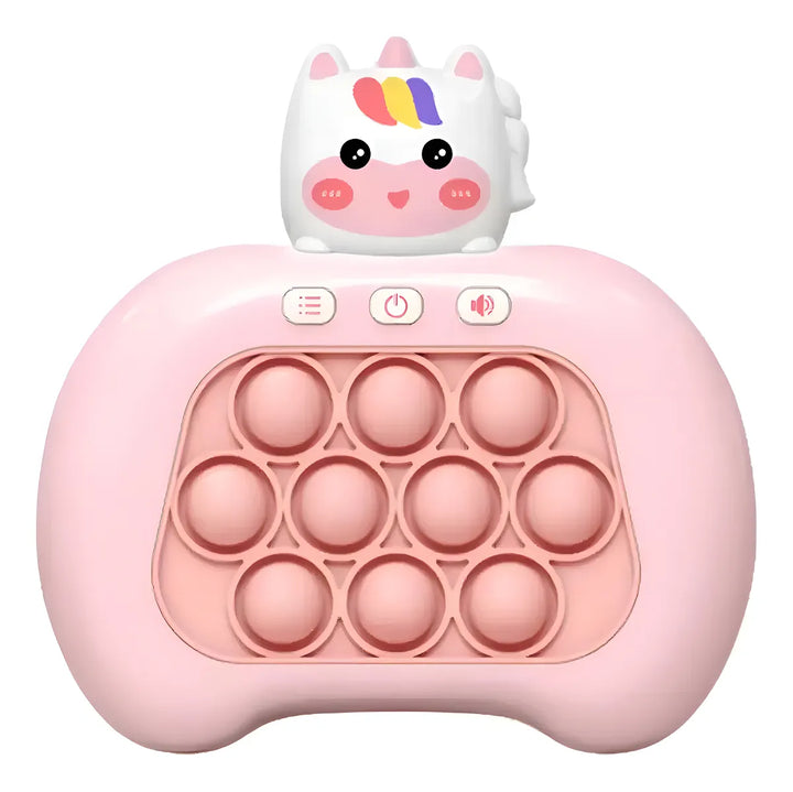 Consola Jogo Pop Anti Estress Brinquedo Eletrônico Rosa Pálido Iluminado