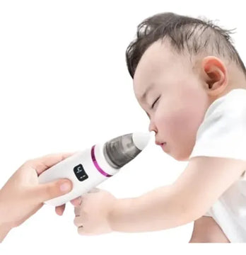 Aspirador Nasal Para Bebés Eléctrico Con Pantalla Digital Blanco