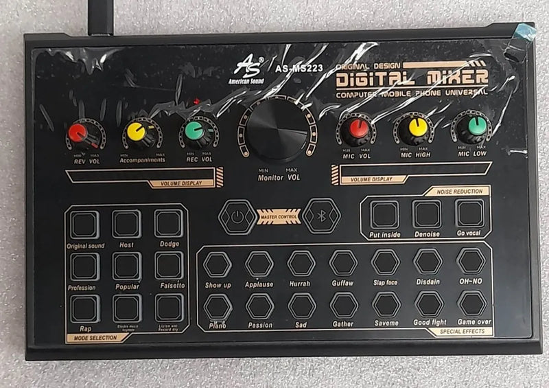Mezclador Mixer As Redes Sociales Trasmicion En Vivo Bt