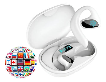 Auriculares Audifonos De Traduccion Simultanea De Idiomas Negro