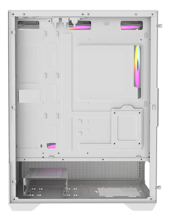 Gabinete Gamer Raidmax I802 Air Negra 5x Ventiladores Frgb Blanco