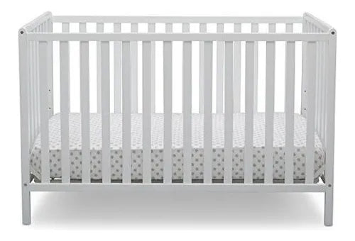 Cuna Convertible Delta Children Heartland 4in1 Bianca White