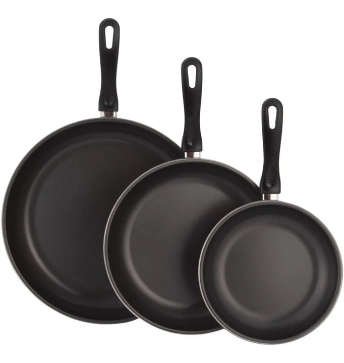 Sartén X3und 20 24 Y 32cm Negro Home Collection Negro-rojo