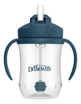 Vaso Entrenador Pitillo Dr. Brown's 9 Onz X2 Niño Verde Y Azul