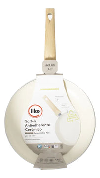 Sartén Ilko Antiadherente Cerámico Blanco 24cm