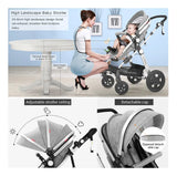 Coche De Bebe Para Recien Nacidos 2 En 1 Con Moisés 0 Meses Gris