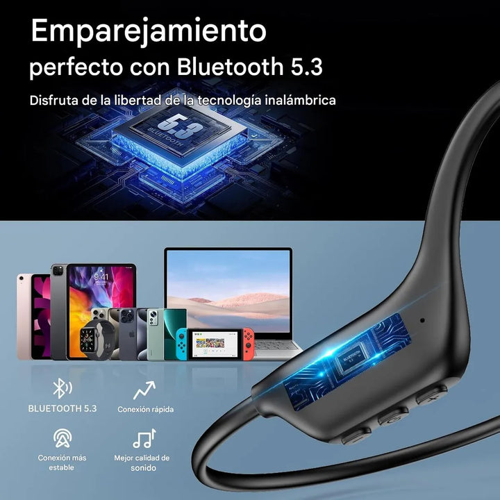 Audífonos Inalambricos De Conducción Ósea Negro
