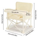 Silla Plegable Para Bebe Portatil Con Bandeja - Comedor Silla Bebe Beige