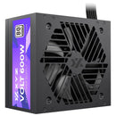 Fuente Poder Xyz Volt 600w Certificada 80+ White Color Negro