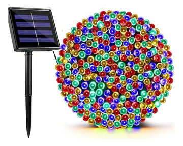 Guirnalda Navideña Solar 500 Luces Led Multicolor 50 Metros