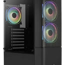 Gabinete Gamer Aerocool Quantum Mesh 3 Ventiladores Argb Negro