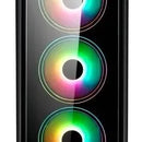 Caja Gabinete Iceberg Crystal G9 Atx - 4 Ventiladores Rgb Negro