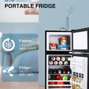 Refrigerador Compacto Retro 3.5 Pies Cúbicos Doble Puerta