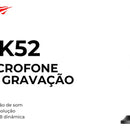 Micrófono USB omnidireccional para jugadores Mesa Havit Gk52 Rgb, negro