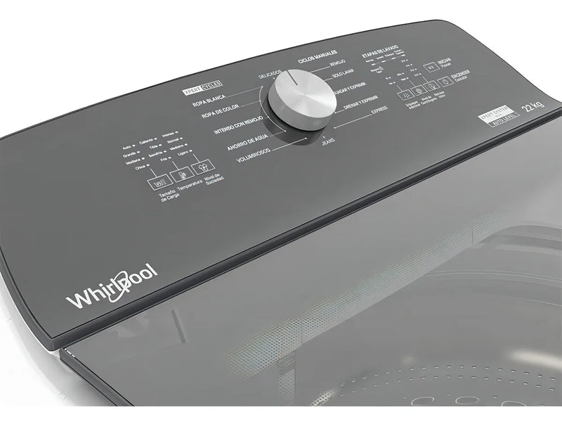 Lavadora automática Whirlpool hasta 22kg color blanco