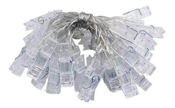 Luz Led Para Fotos X20 Luces Pinza Extensión 4m Guirnalda